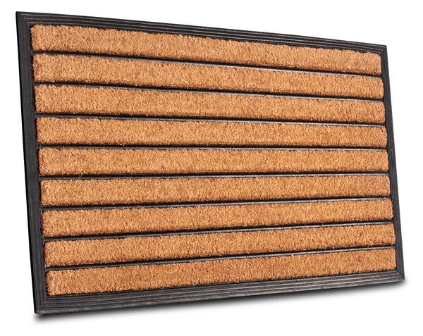 Hanse Home, Rohožka Striped 105935 - na von aj na doma, 45x75, hnedá, chodba / predsieň
