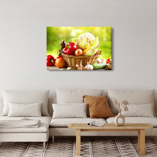 Obraz - Zelenina (90x60 cm)