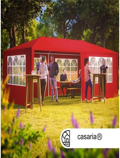 Záhradný párty stan 3x6 m - červený