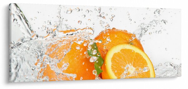 Obraz - Šťavnaté pomaranče (120x50 cm)