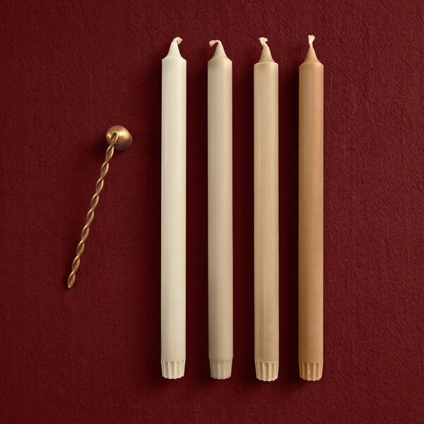 Svíčky Pure Faded 30 cm – set 4 ks