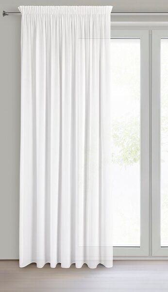 ZÁCLONA NA PÁSKE DEBRA 140X270 CM BIELA