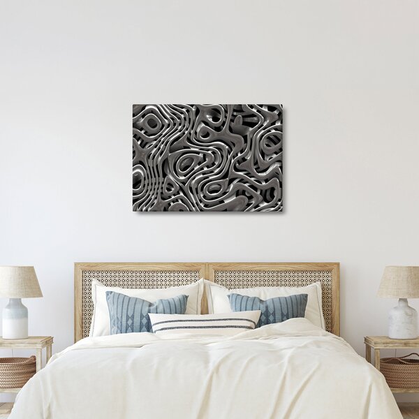 Obraz - Metalická abystrakcia (70x50 cm)