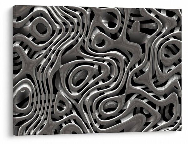 Obraz - Metalická abystrakcia (70x50 cm)