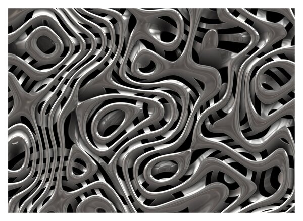 Obraz - Metalická abystrakcia (70x50 cm)