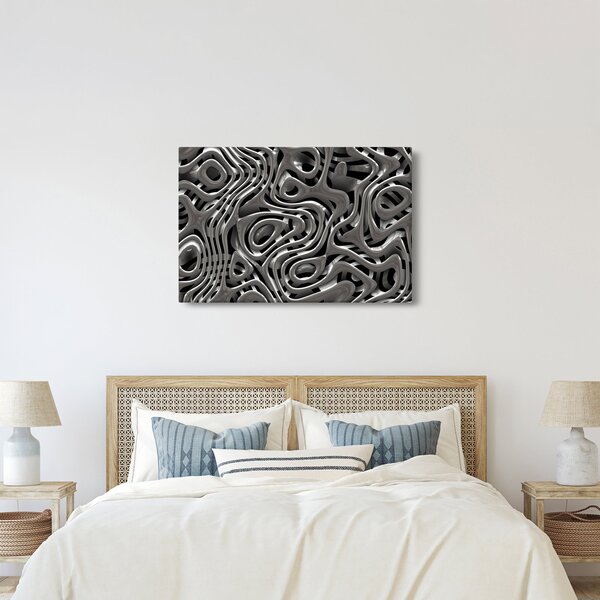 Obraz - Metalická abystrakcia (90x60 cm)