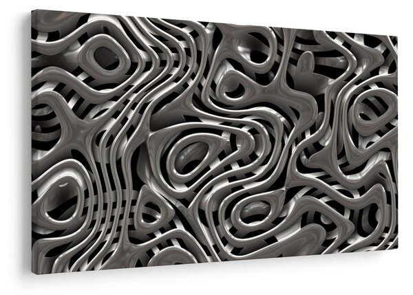 Obraz - Metalická abystrakcia (90x60 cm)