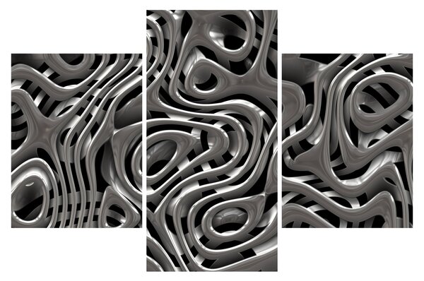 Obraz - Metalická abystrakcia (90x60 cm)