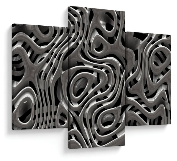 Obraz - Metalická abystrakcia (90x60 cm)