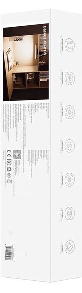 Baseus LED nabíjateľné svietidlo s dotykovým ovládaním 4.5W, 5V, 4000K, sivé