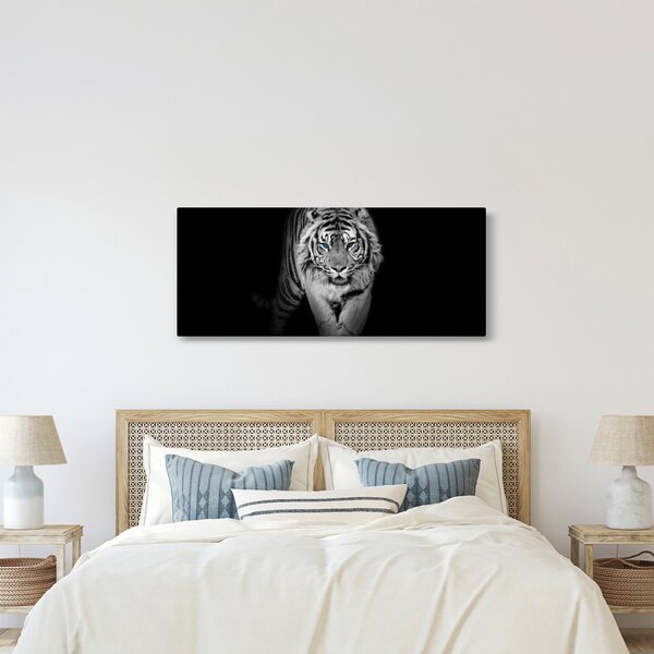 Obraz - Tiger s modrými očami (120x50 cm)
