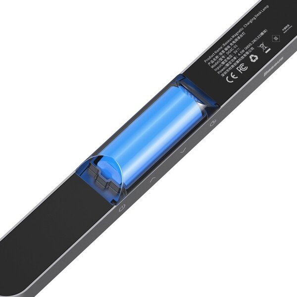 Baseus LED nabíjateľné svietidlo s dotykovým ovládaním 4.5W, 5V, 4000K, sivé