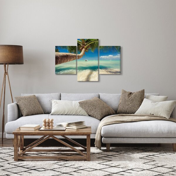 Obraz - Čisté more s palmou (90x60 cm)