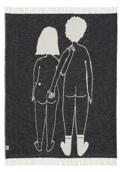 Vlnený prehoz Naked couple back 130 × 170 cm