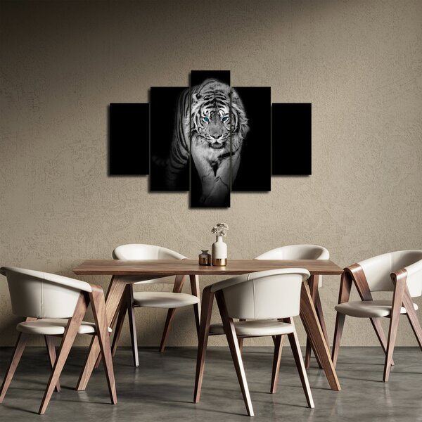 Obraz - Tiger s modrými očami (150x105 cm)