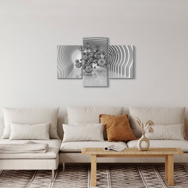 Obraz - Čiernobiele bubliny (90x60 cm)