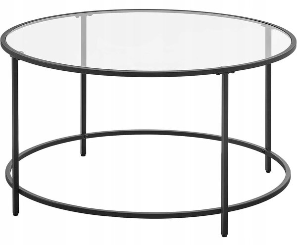 Dekorstudio Okrúhly sklenený konferenčný stolík - LGT021B01