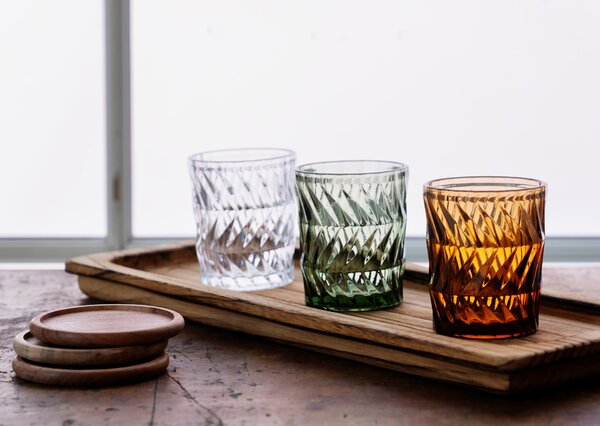 Pohár na vodu Green / decor 300 ml