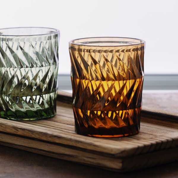 Pohár na vodu Brown / decor 300 ml