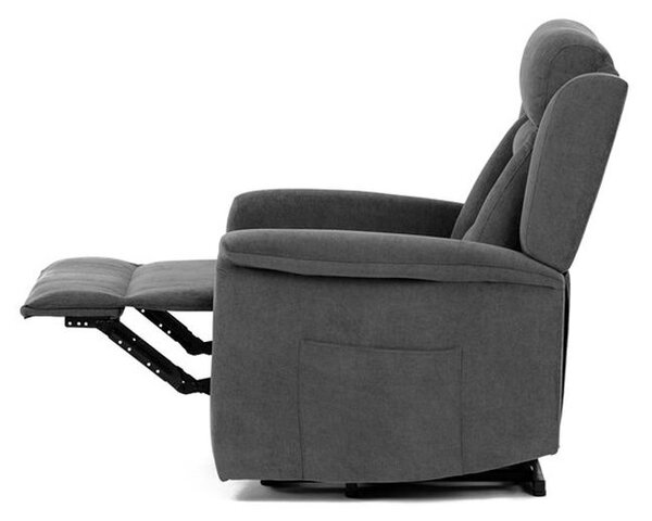 TV-7072 GREY2, TV kreslo s elektrickým polohovaním, 2 motory, poťah sivá látka