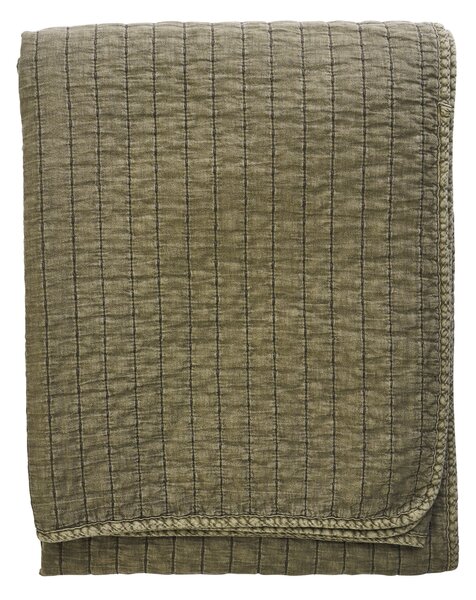 Prešívaný prehoz Khaki / Dark green 130 × 180 cm
