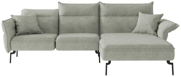 ROHOVÁ SEDAČKA, textil, svetlosivá Livetastic - Sedačky, Online Only