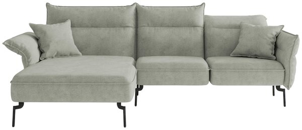 ROHOVÁ SEDAČKA, textil, svetlosivá Livetastic - Sedačky, Online Only