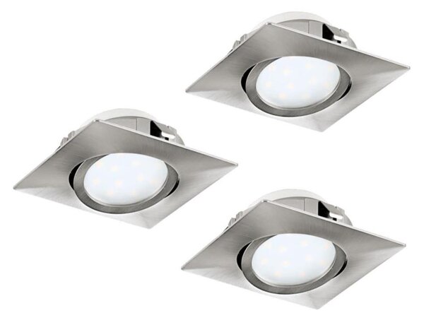 Eglo 78758 - SADA 3x LED Podhľadové svietidlo PINEDA LED/6W/230V