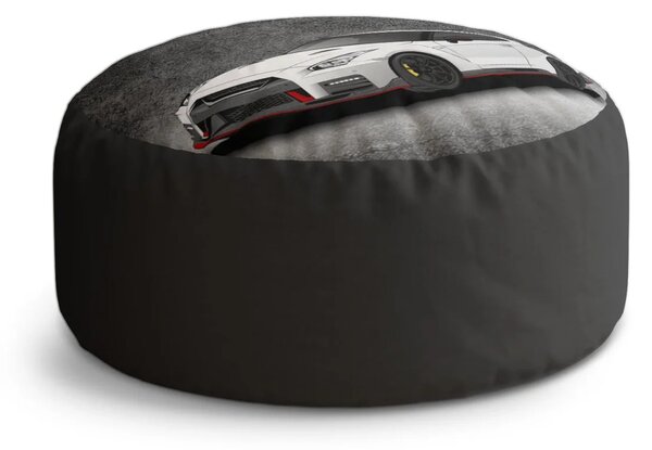 Sablio Taburet Circle Nissan GTR 35 Sivý: 38x48 cm