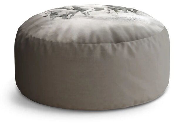 Sablio Taburet Biele kone: 38x48 cm