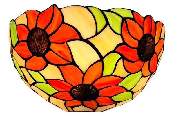 Brilagi - Tiffany vitrážové nástenné svietidlo SUNFLOWER 1xE14/40W/230V