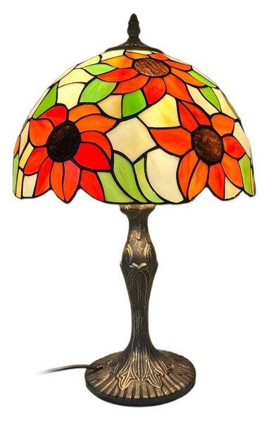 Brilagi - Tiffany vitrážová stolná lampa SUNFLOWER 1xE27/60W/230V