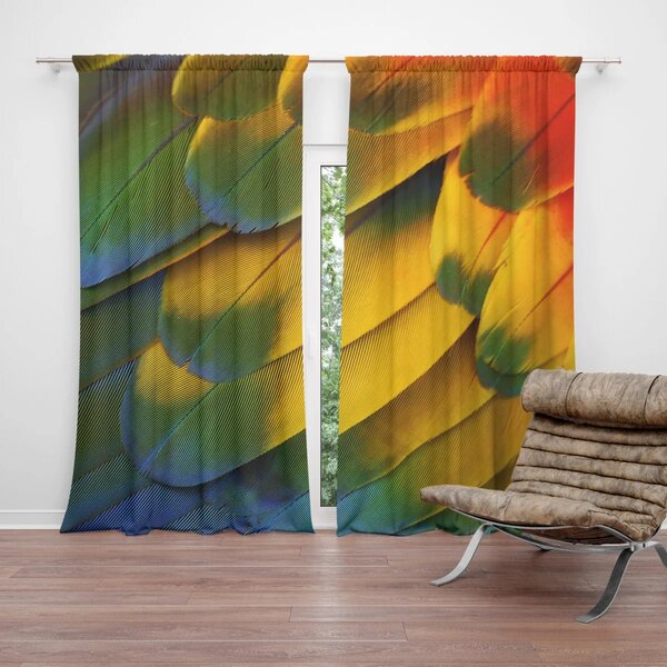 Sablio Záves Farebné perie: 2 ks 140x250 cm