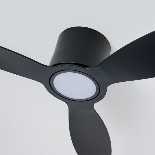 ZEVENTI - LED Stropný ventilátor VENTORA LED/24W/230V Wi-Fi Tuya čierna + DO