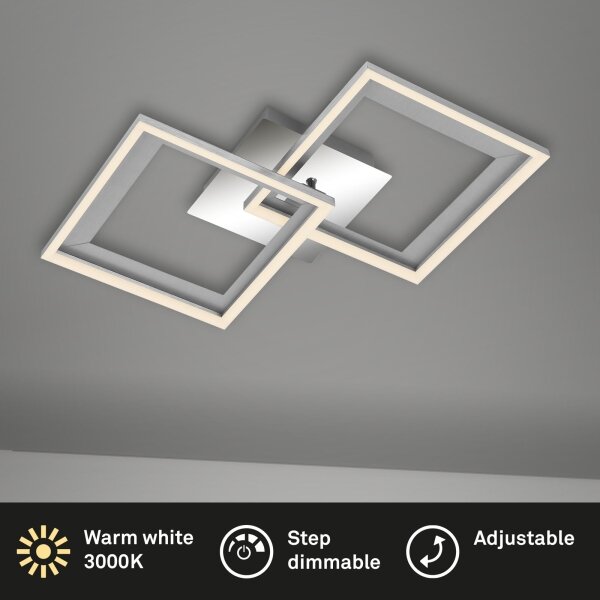 Brilo - LED Stmievateľný prisadený luster FRAME 2xLED/11W/230V