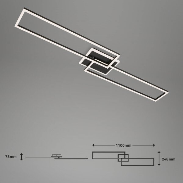 Briloner 3538-015 - LED Stmievateľný luster FRAME 2xLED/20W/230V Wi-Fi Tuya + DO