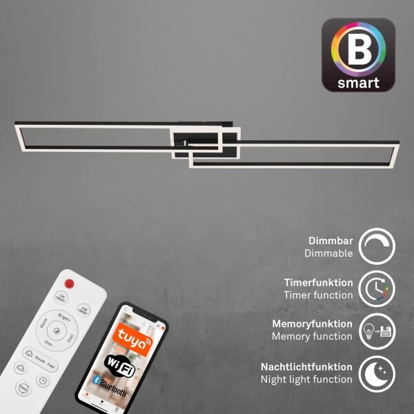 Briloner 3538-015 - LED Stmievateľný luster FRAME 2xLED/20W/230V Wi-Fi Tuya + DO