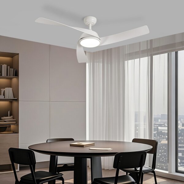 ZEVENTI - LED stropný ventilátor AERYS LED/24W/230V Wi-Fi Tuya biela + diaľkové ovládanie