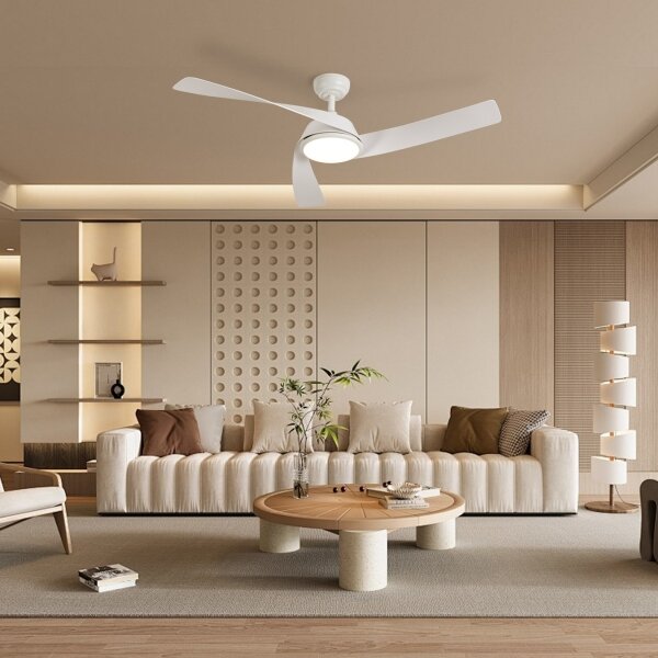 ZEVENTI - LED stropný ventilátor AERYS LED/24W/230V Wi-Fi Tuya biela + diaľkové ovládanie