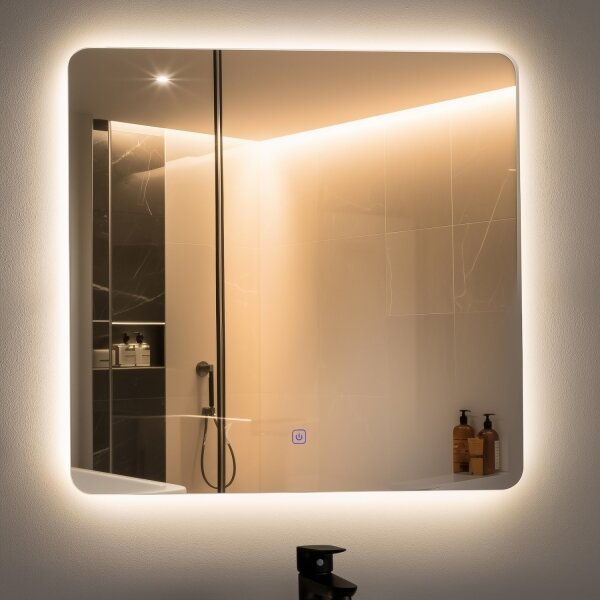 Brilagi - LED kúpeľňové zrkadlo COMO LED/24W/230V 60x60 cm IP44 CRI 90 stmievateľné + CCT