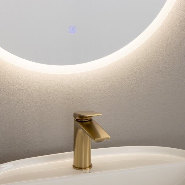 Brilagi - LED kúpeľňové zrkadlo BERNATE, LED/19W/230V, priemer 60 cm, IP44, CRI 90, stmievateľné + CCT