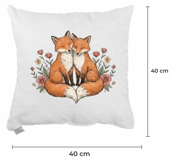 Dekoratívny vankúš Fox Love 40x40 cm EMI