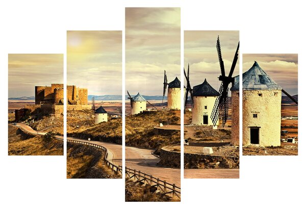 Obraz - Veterné mlyny (150x105 cm)