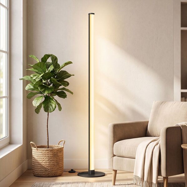 SONGMICS Stojací LED lampa Vasagle Malfy 139 cm černá