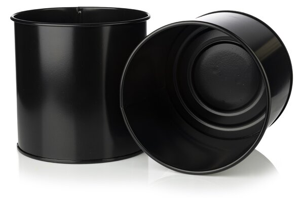 KOVOVÝ KVETINÁČ SO STOJANOM DARK 75X21 CM ČIERNA