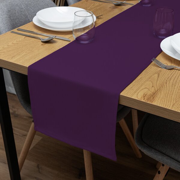 Biante Dekoračný behúň na stôl Rongo RG-064 Tmavo fialový 20x120 cm