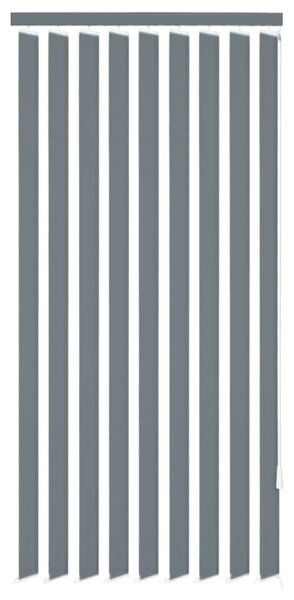 Vertikálne látkové rolety, sivé, 150x250 cm