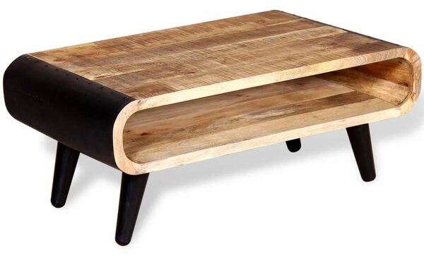 Konferenčný stolík zo surového mangového dreva, 90x55x39 cm