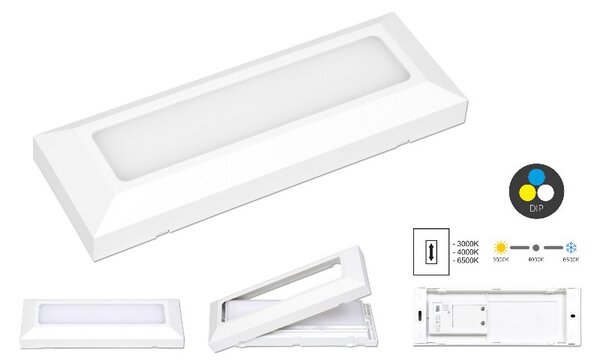 LED fasádne svietidlo RIKO 6W biele (ZSE5-BI)