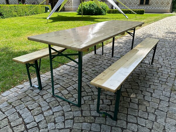 TENTino Profi pivný záhradný set PINIE 200x50 cm - STÔL + 2x LAVICA